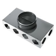 Flexivent õhujaotuskast DN75x8 / Ø 159mm, 400x200x100mm